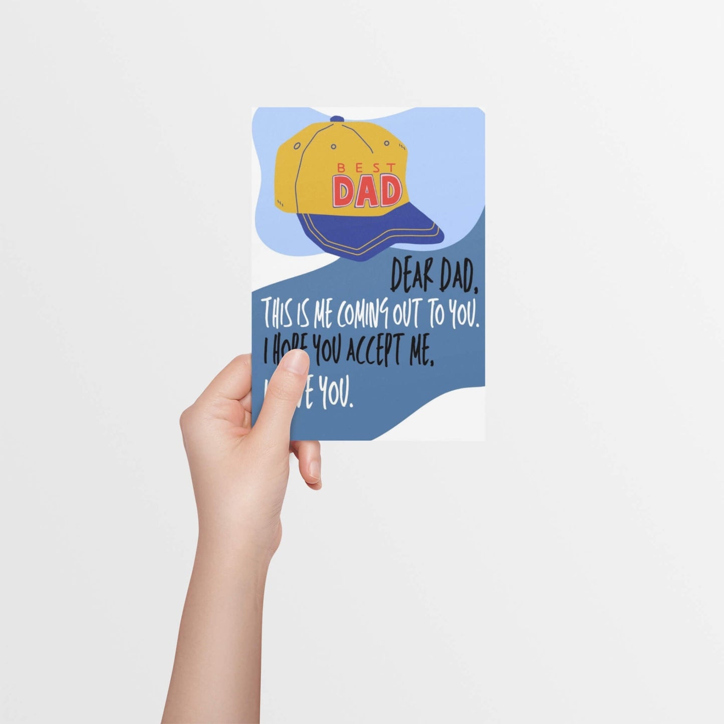 Coming Out LGBTQ Masculine Dad Card - Queer Card Club -