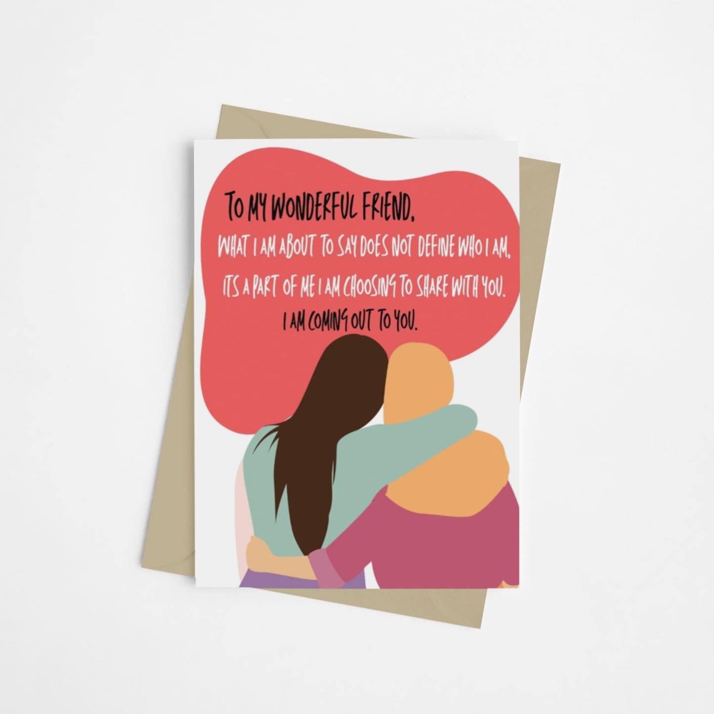 Coming Out LGBTQ Meaningful Friendship Card - Queer Card Club -