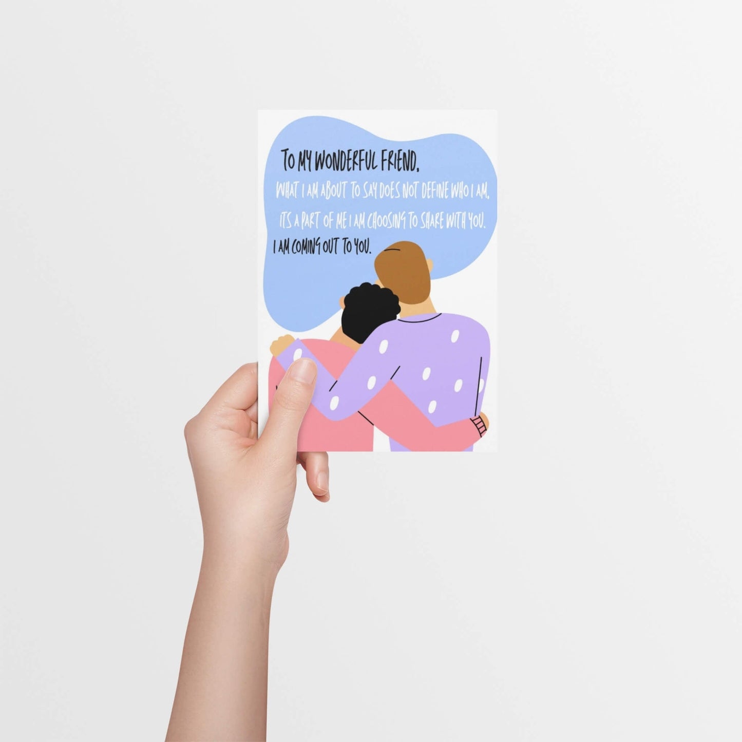 Coming Out LGBTQ Meaningful Friendship Card - Queer Card Club -