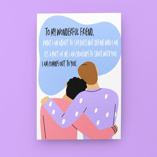 Coming Out LGBTQ Meaningful Friendship Card - Queer Card Club -