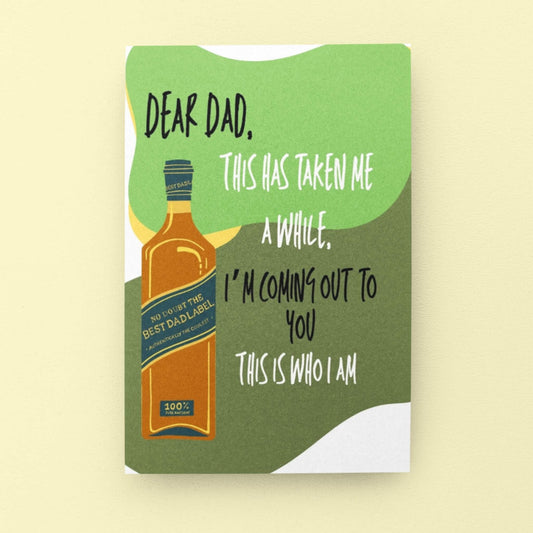Coming Out To Dad LGBTQ Card - Queer Card Club -