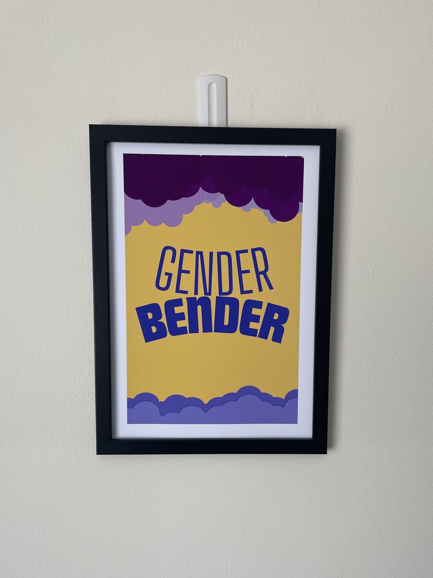 Gender Bender Nonbinary Wall Art Print - Queer Card Club - Queer Posters