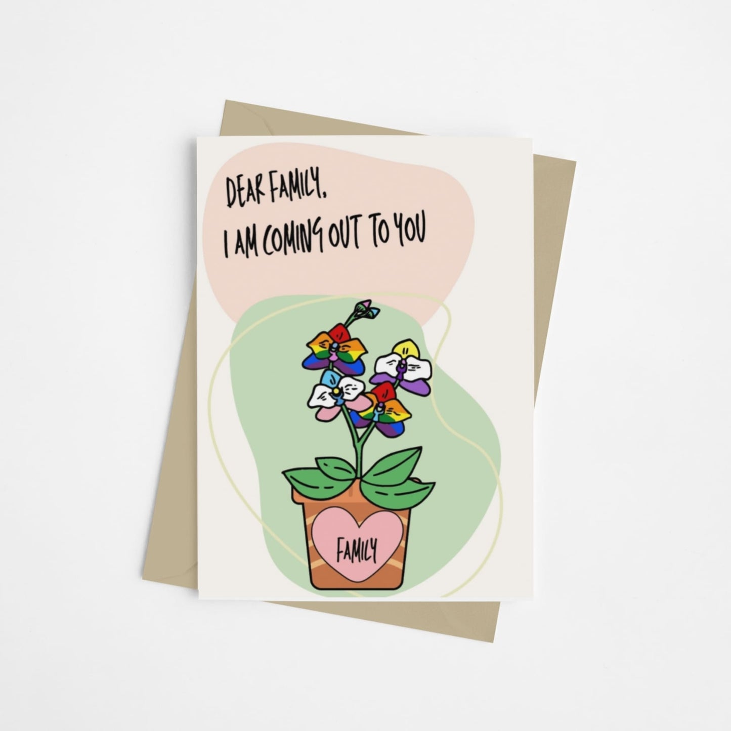 I'm Coming Out To My Family | LGBTQ+ Coming Out Card - Queer Card Club -