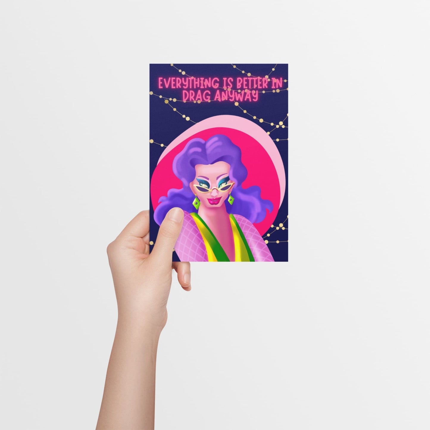 LGBTQ+ Drag Support | Allyship & Support Card - Queer Card Club -