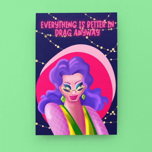 LGBTQ+ Drag Support | Allyship & Support Card - Queer Card Club -