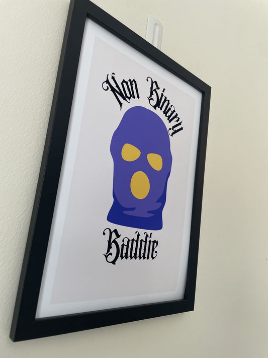 Nonbinary Baddie Wall Art Print / Poster - Queer Card Club - Queer Posters