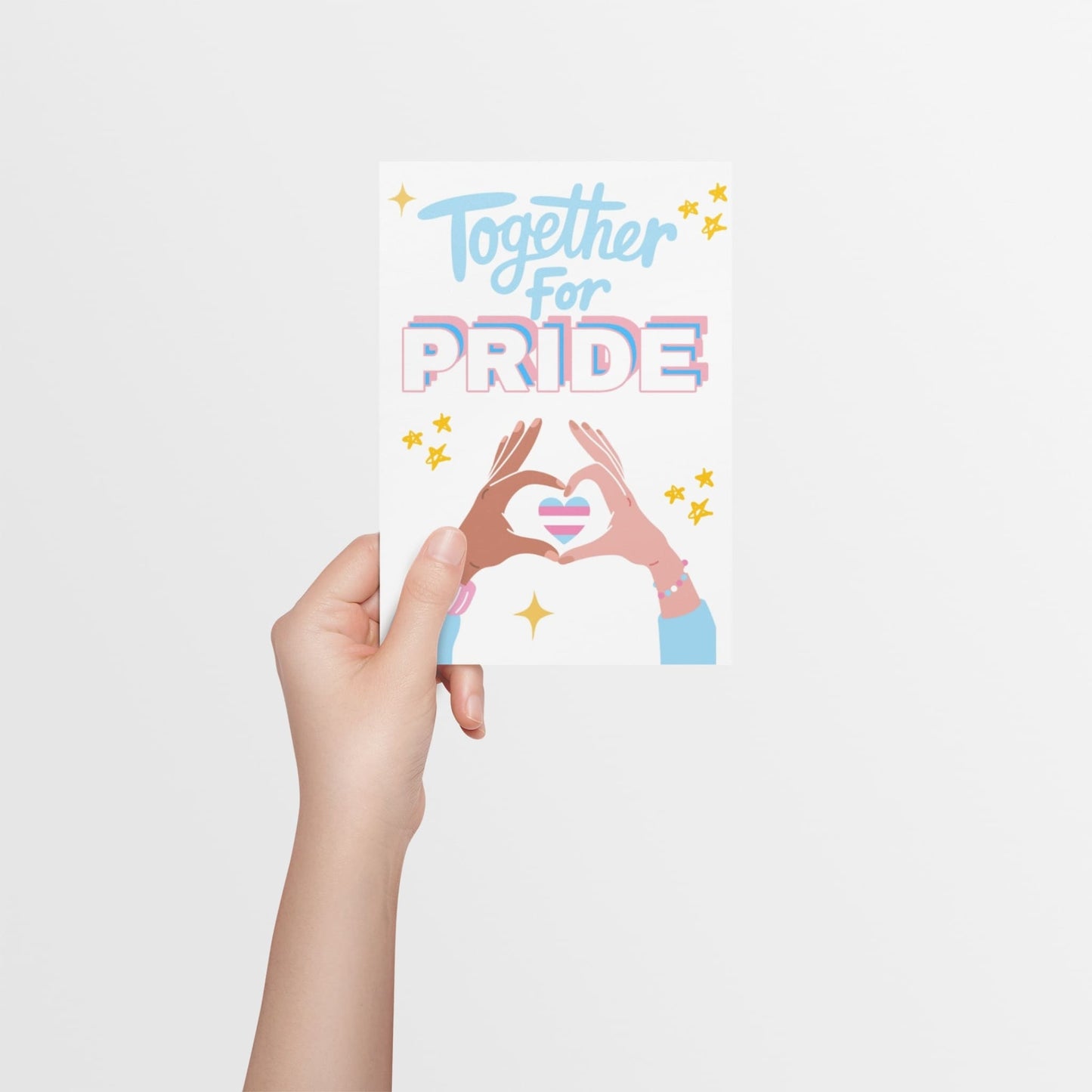 Together for Trans Pride 2025 | LGBTQ+ Pride Card - Queer Card Club -