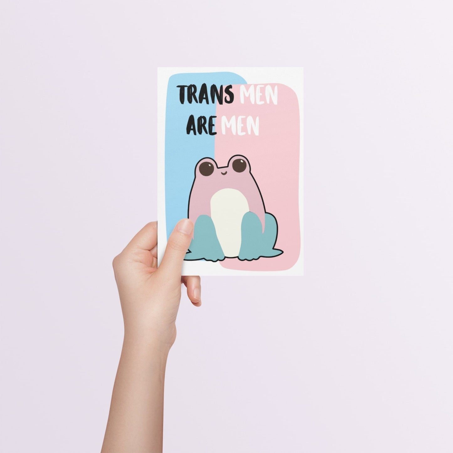 Trans Men Are Men | Transgender Support & Allyship Card - Queer Card Club -