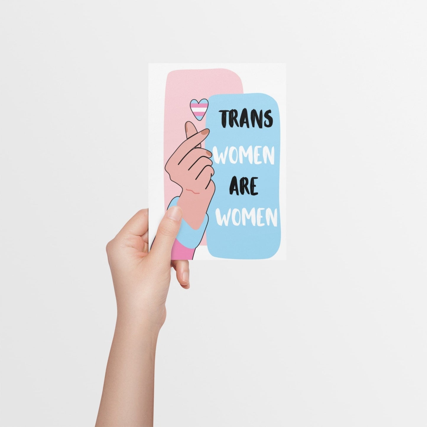 Trans Women Are Women | Transgender Support & Allyship Card - Queer Card Club -