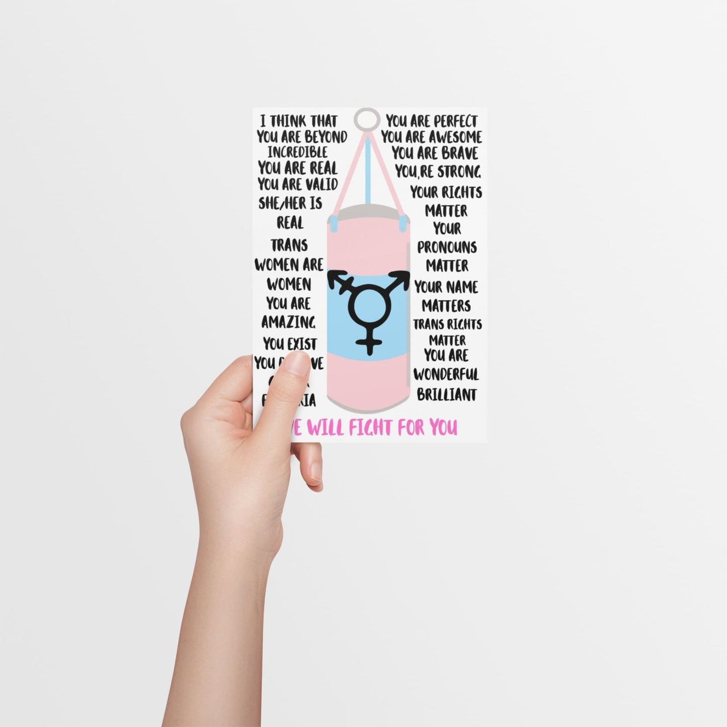 Transgender Affirmation - Transgender Support & Allyship Card - Queer Card Club -