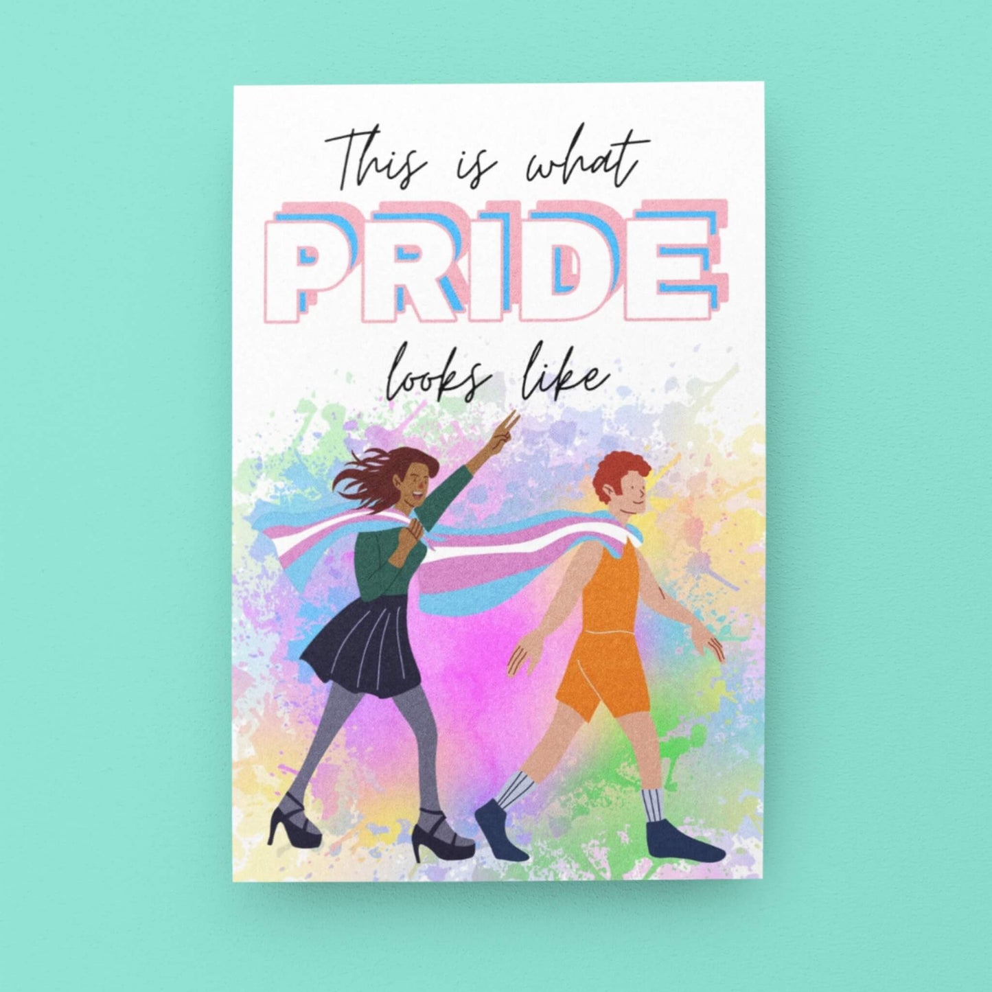 Transgender Pride Celebration | LGBTQ+ Pride Card - Queer Card Club -