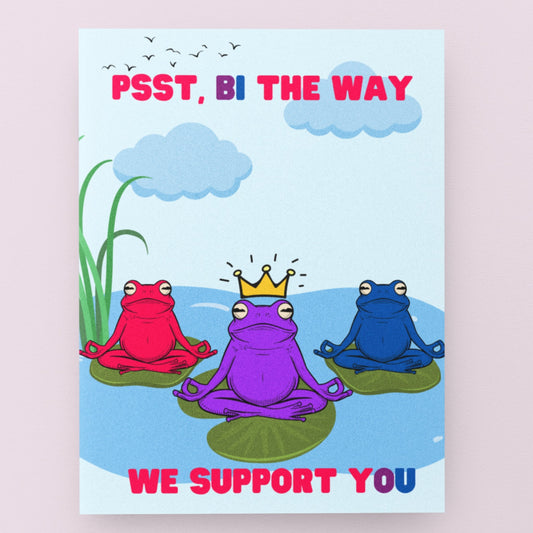 Bisexual Affirmation | LGBTQ+ Pride & Allyship Card - Queer Card Club - 