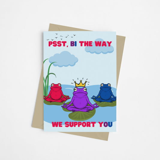Bisexual Affirmation | LGBTQ+ Pride & Allyship Card - Queer Card Club - 