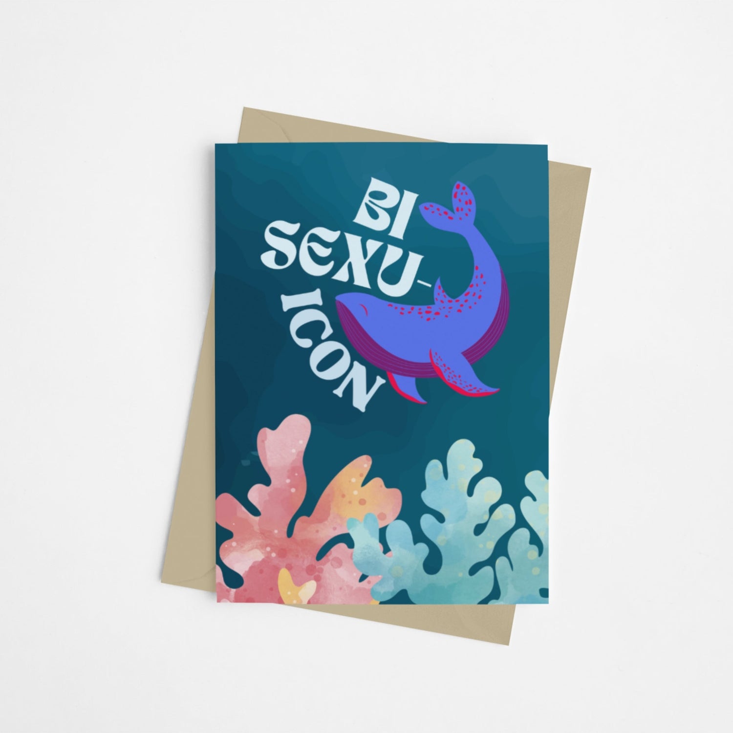 Bisexual Support | LGBTQ+ Pride & Allyship Card - Queer Card Club - 