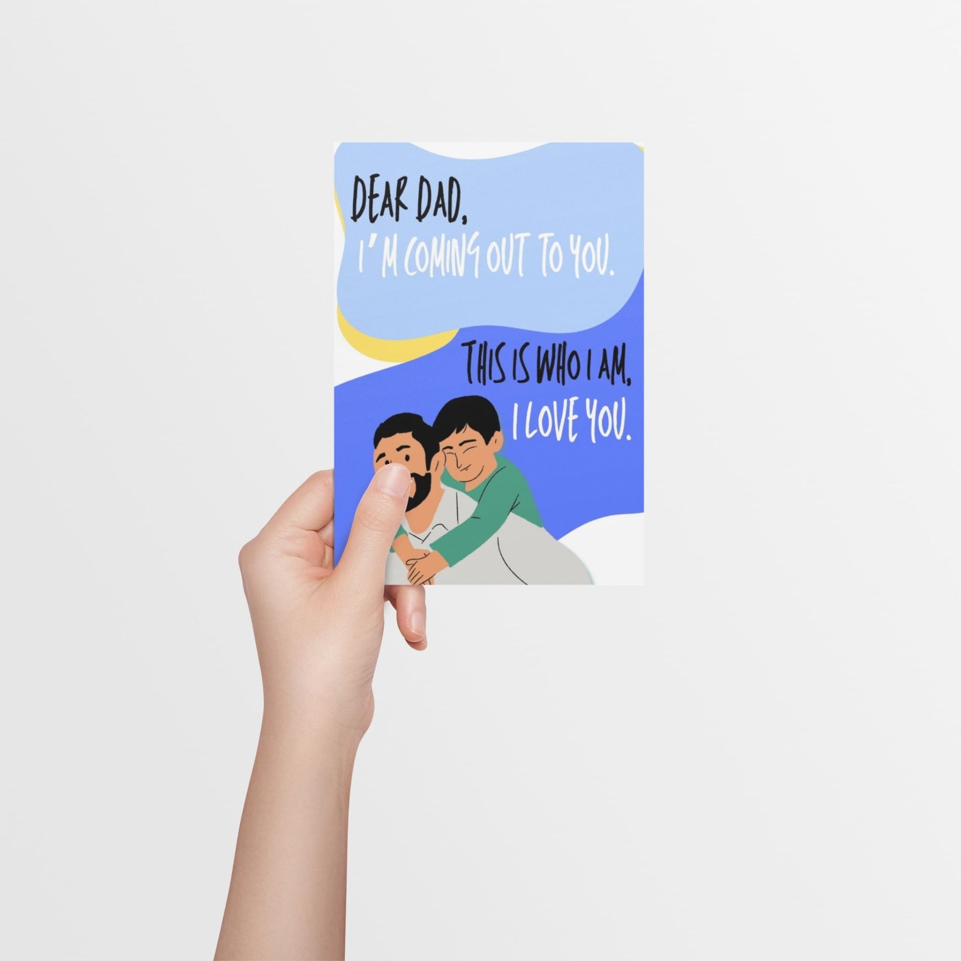 Coming Out LGBTQ Dear Dad Card - Queer Card Club - 