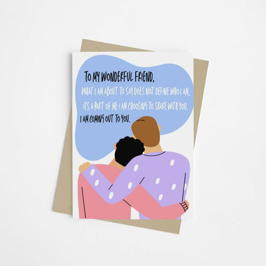 Coming Out LGBTQ Meaningful Friendship Card - Queer Card Club - 