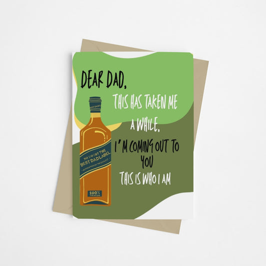 Coming Out To Dad LGBTQ Card - Queer Card Club - 