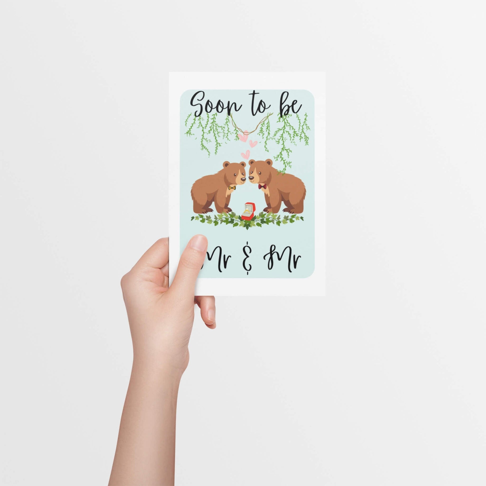 Gay Bears Congratulations Engagement Card - Queer Card Club - 