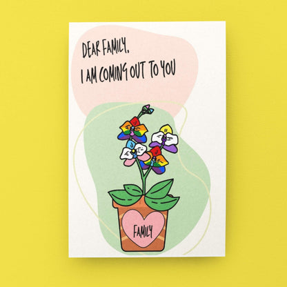 I'm Coming Out To My Family | LGBTQ+ Coming Out Card - Queer Card Club - 