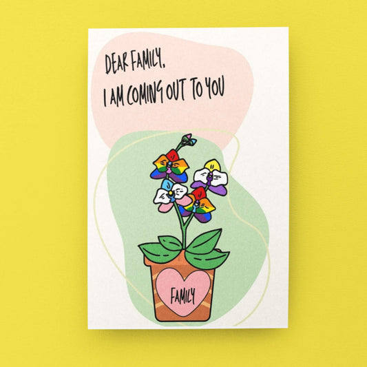 I'm Coming Out To My Family | LGBTQ+ Coming Out Card - Queer Card Club - 