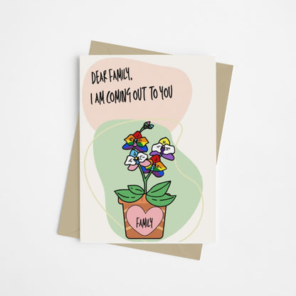 I'm Coming Out To My Family | LGBTQ+ Coming Out Card - Queer Card Club - 