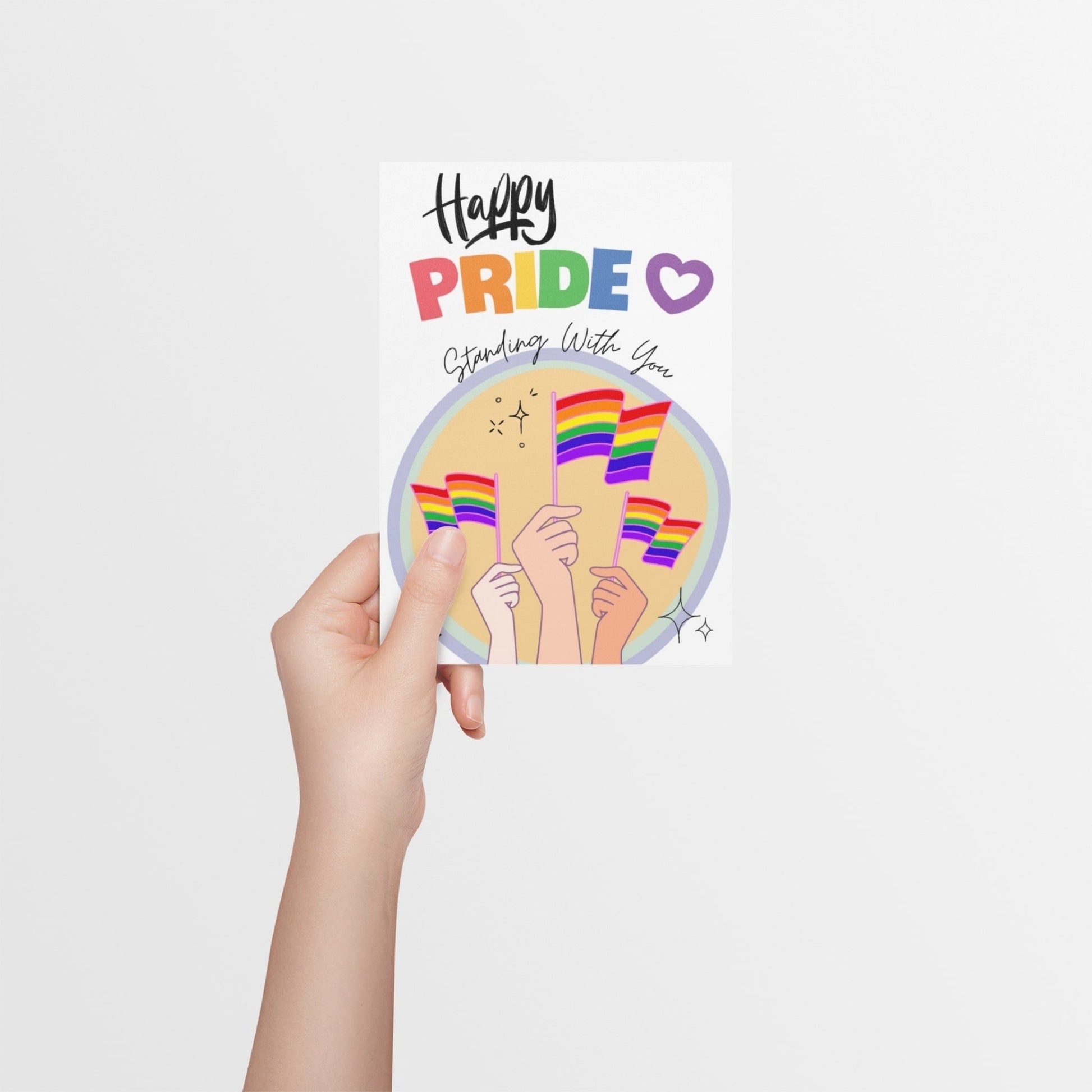 LGBTQ+ Pride Support Card | LGBTQ+ Pride Card - Queer Card Club - 