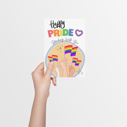LGBTQ+ Pride Support Card | LGBTQ+ Pride Card - Queer Card Club - 