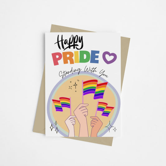 LGBTQ+ Pride Support Card | LGBTQ+ Pride Card - Queer Card Club - 