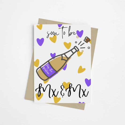 Nonbinary & Genderqueer Engagement Card - Queer Card Club - 