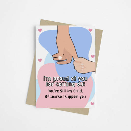 Supporting Your LGBTQ+ Child | LGBTQ+ Allyship & Support Card - Queer Card Club - 