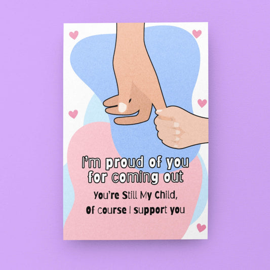 Supporting Your LGBTQ+ Child | LGBTQ+ Allyship & Support Card - Queer Card Club - 