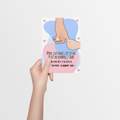 Supporting Your LGBTQ+ Child | LGBTQ+ Allyship & Support Card - Queer Card Club - 