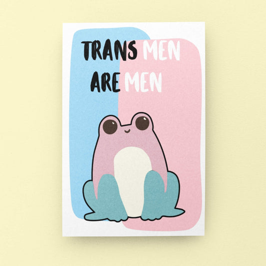 Trans Men Are Men | Transgender Support & Allyship Card - Queer Card Club - 