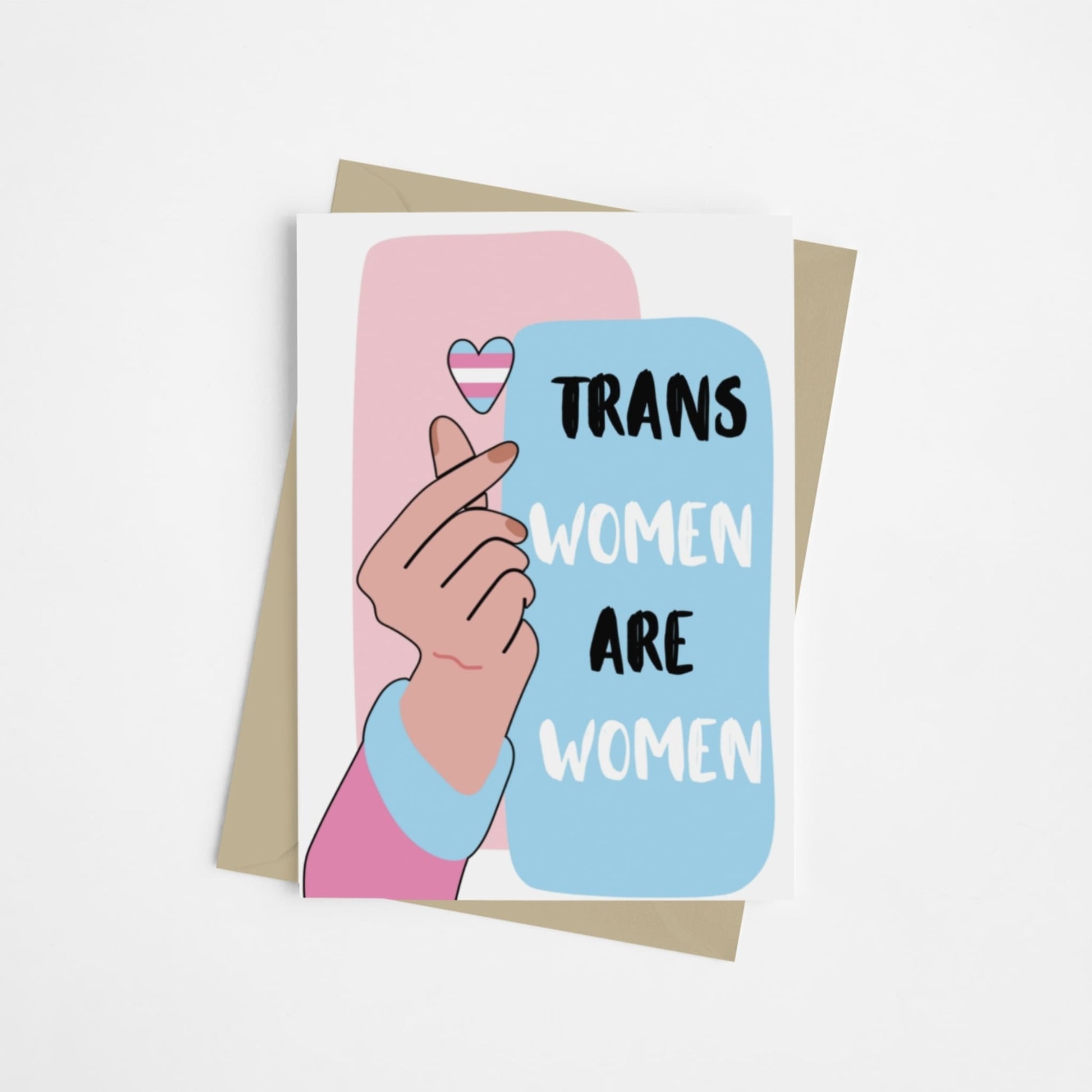 Trans Women Are Women | Transgender Support & Allyship Card - Queer Card Club - 