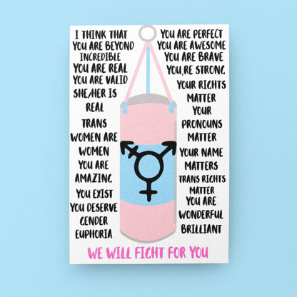 Transgender Affirmation - Transgender Support & Allyship Card - Queer Card Club - 