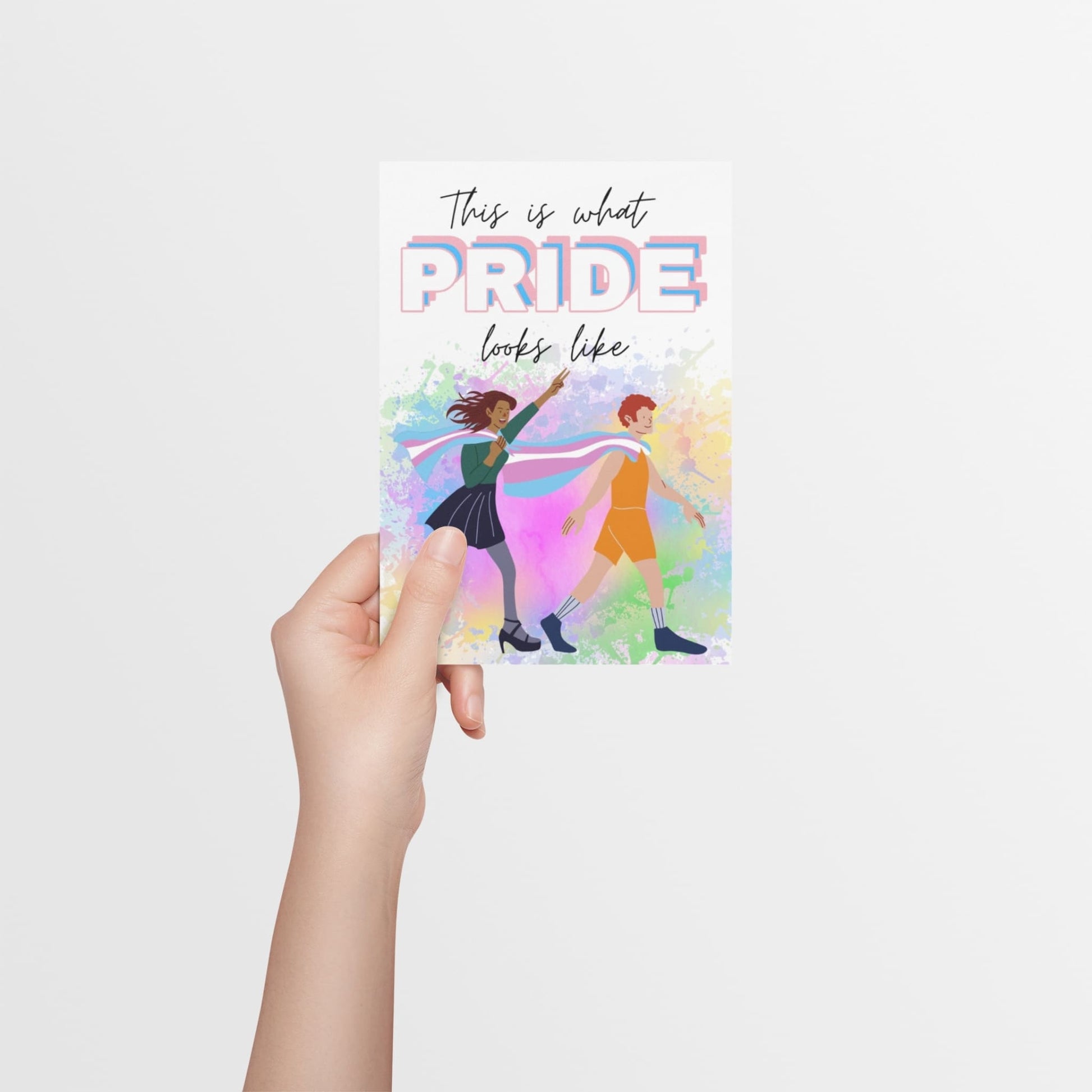 Transgender Pride Celebration | LGBTQ+ Pride Card - Queer Card Club - 