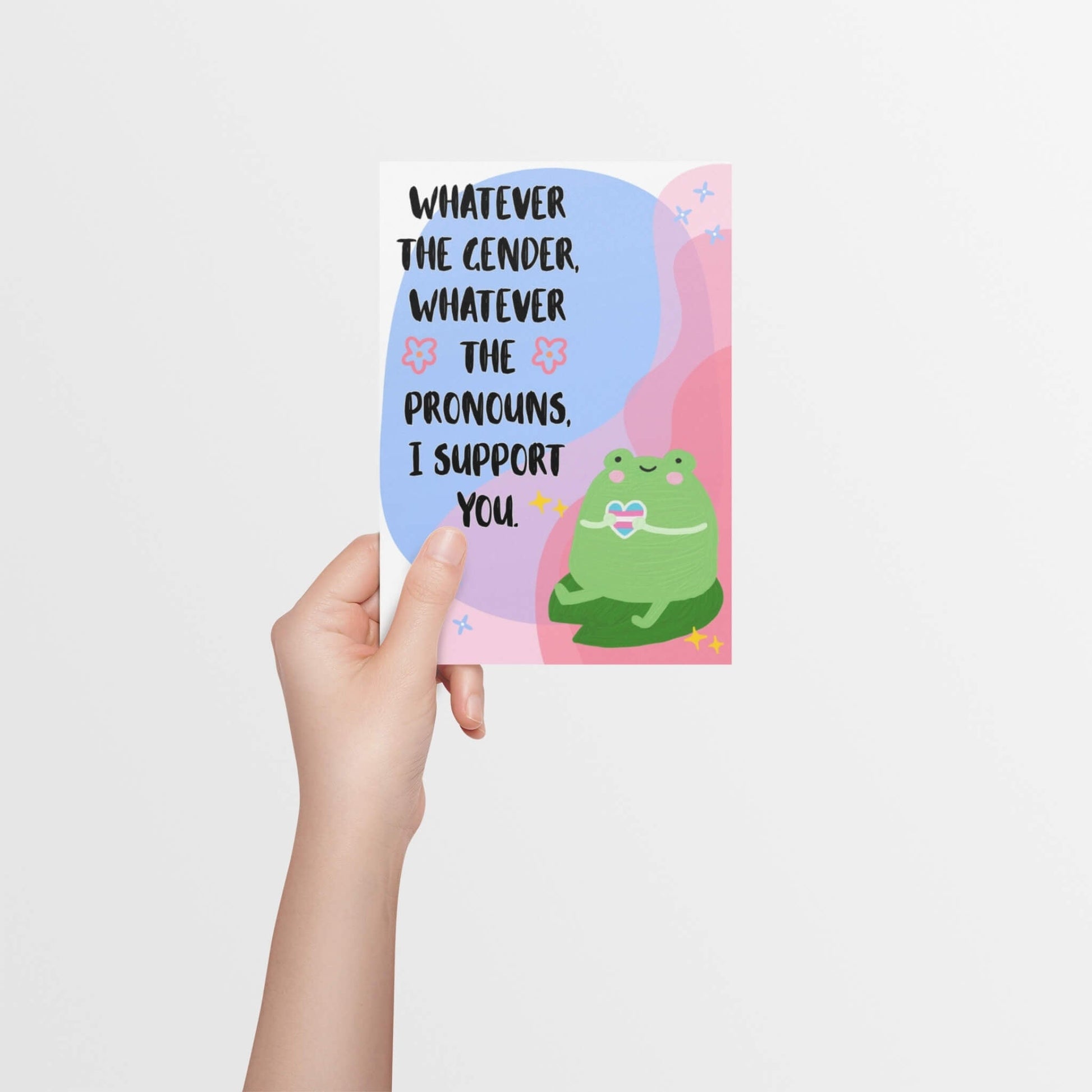 Transgender Support | LGBTQ+ Allyship & Support Card - Queer Card Club - 